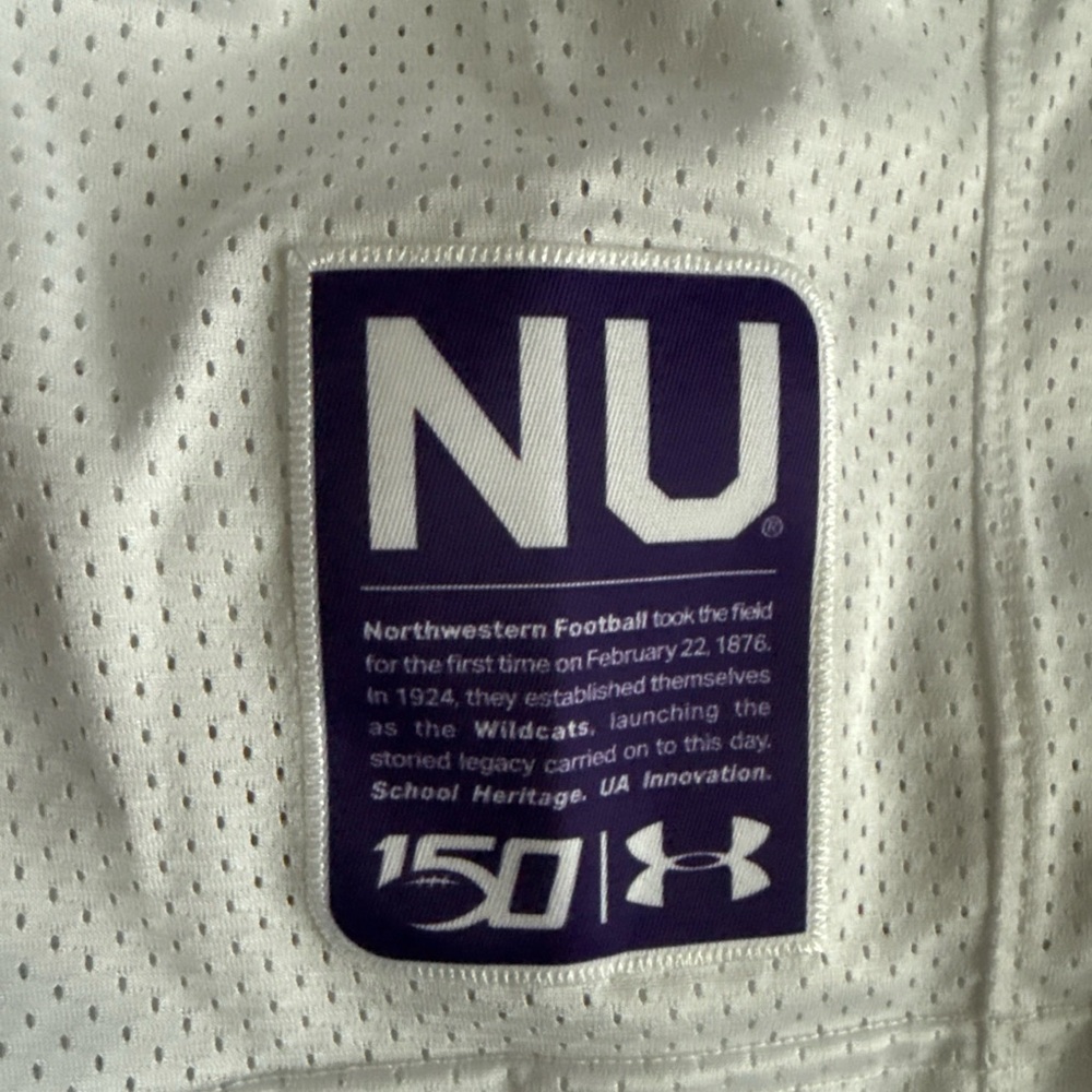 Under Armour White and Purple Men's Jersey - Picture 3 of 6